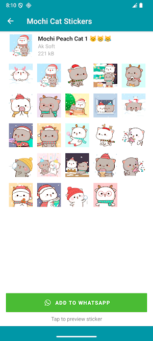 Mochi Cat Stickers Screenshot 3
