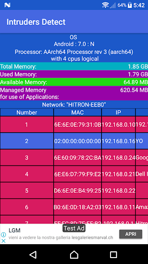 Intruder Detector Wi-fi Screenshot 0