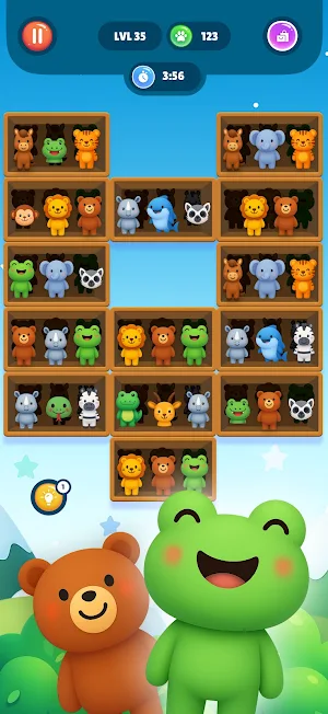 Animal sorting game for kids 3 Screenshot 1