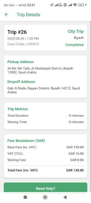 Smart Mobility Client App Screenshot 2