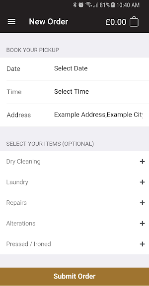 Lady Valet Dry Cleaners Screenshot 1