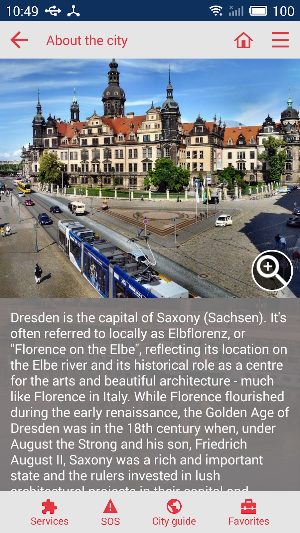 Dresden city guide Screenshot 2