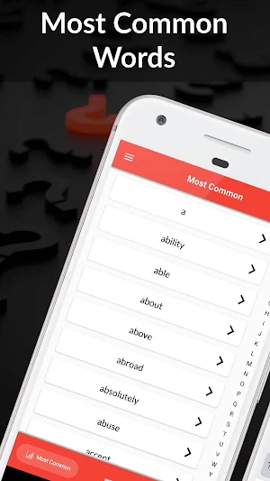 English Vocabulary Trainer, Dictionary, Flashcards Screenshot 0