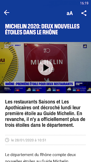 BFM Lyon : Actu, Sport, Météo,Trafic à Lyon Screenshot 1