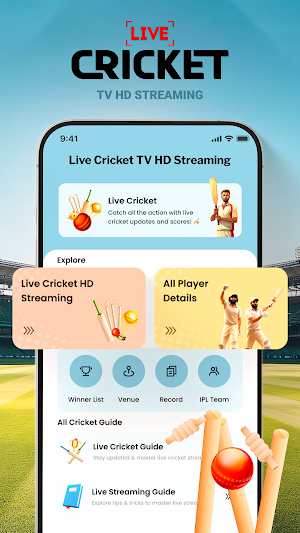 Live Cricket TV HD Streaming Screenshot 0