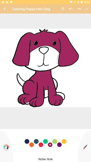 Dog coloring game Screenshot 0