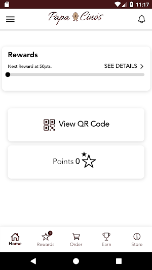 Papacinos Rewards Screenshot 1