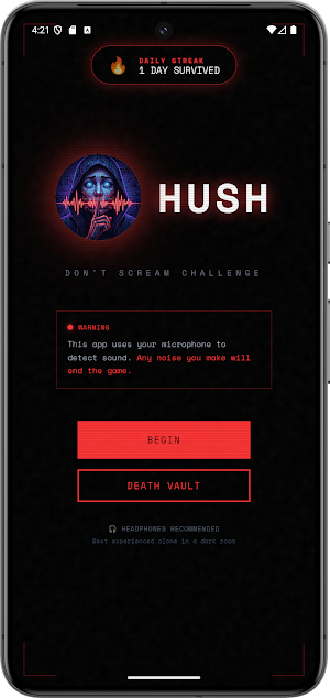 Don't Scream: Mic Horror Game Screenshot 0