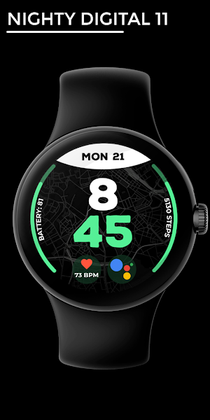 Nighty Digital 11 - watch face Screenshot 0