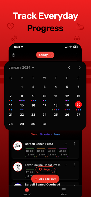 GymTracker: Workout Log Screenshot 3