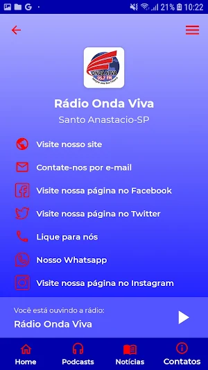 Rádio Onda Viva FM 95,7 Screenshot 2