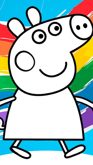Peppo Piglet Coloring Game Screenshot 0