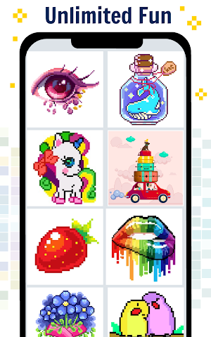 Pixel Art Color by number - Coloring Book Games Screenshot 1