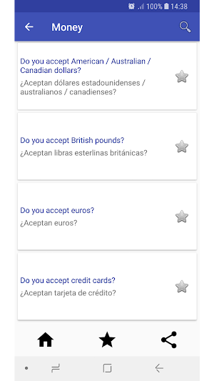 Spanish Phrasebook ( Learn Spanish ) Screenshot 2