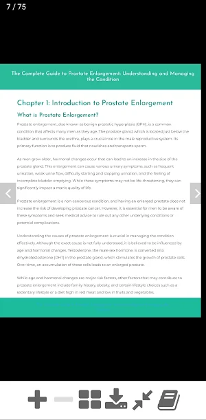 Prostate Enlargement guide Screenshot 0
