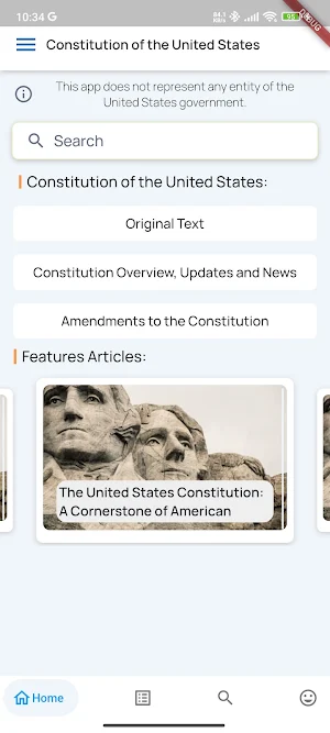 U.S. Constitution Screenshot 0