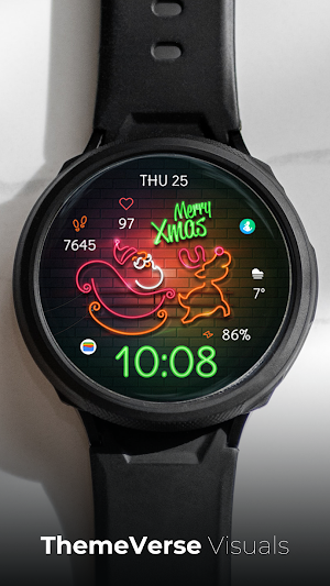 TVV Neon Xmas Watch Face Screenshot 0