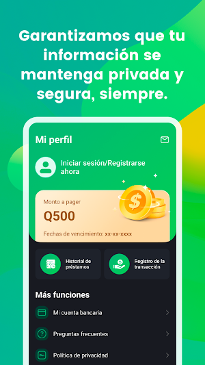 Micro Dinero: GT Préstamos YA Screenshot 3