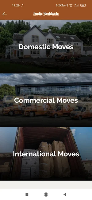 Purdie Worldwide Removals & St Screenshot 2