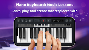 Piano Keyboard: Music Lessons Screenshot 0