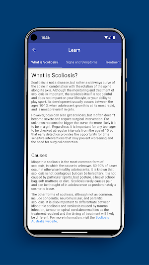 myScoliosis Screenshot 2
