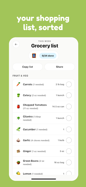 mise - meal planner Screenshot 3