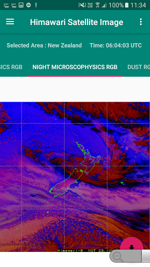 Live Himawari Satellite Image Screenshot 2