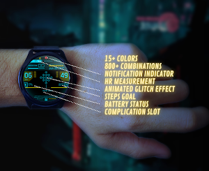 Cyberpunk Neon Watch Face Screenshot 0