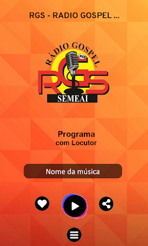 RGS - Rádio Gospel Semeai Screenshot 1