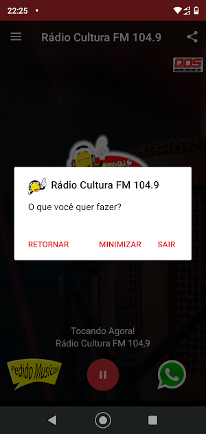 Rádio Cultura FM 104,9 Nova Ol Screenshot 3