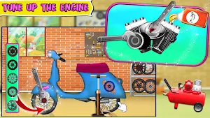 Scooter Repair Mechanic Shop Screenshot 2