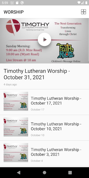 Timothy Lutheran Ministries Screenshot 2