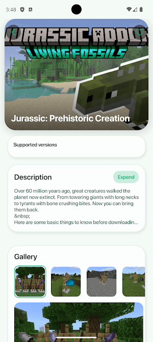 Dinosaur Mod for Minecraft PE Screenshot 1