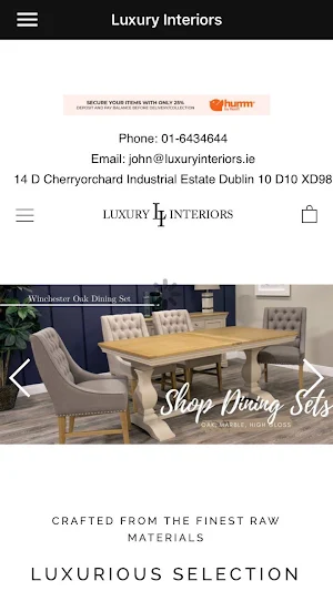 Luxury Interiors Ireland Screenshot 2