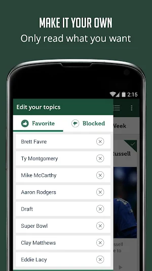 Unofficial Green Bay Packers News Screenshot 1
