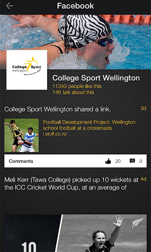 College Sport Wellington Screenshot 3