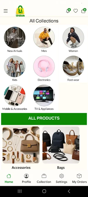 Urslook online shopping Screenshot 1