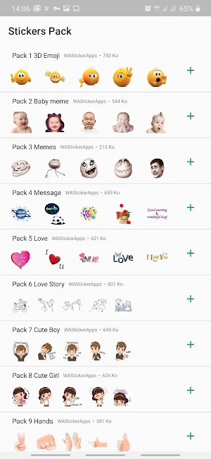 Emoji Autocollants Screenshot 0