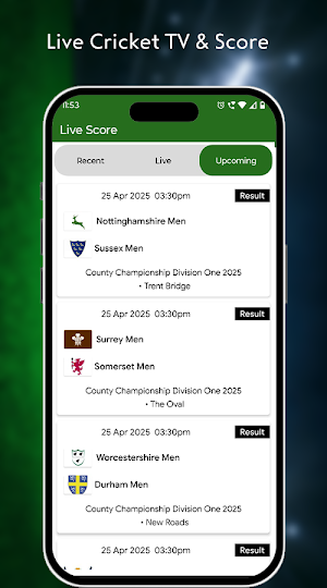 Live Cricket TV HD Streaming Screenshot 2