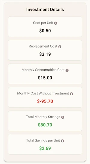 EspressoROI Screenshot 2