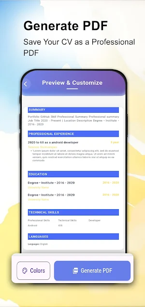 AI CV Maker & Resume Builder Screenshot 3