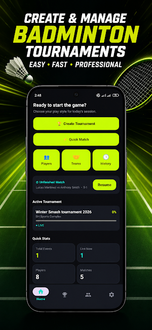 Badminton Tournament Maker Screenshot 0