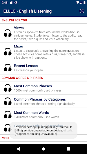 ELLLO - English Listening Screenshot 0