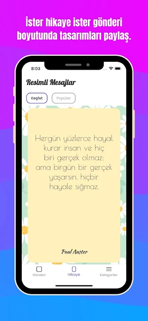 Resimli Mesaj Durum Sözleri Screenshot 2