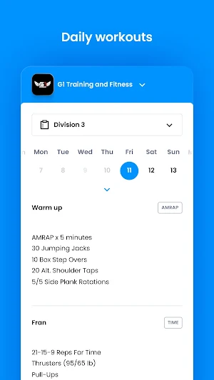 G1 Training and Fitness Screenshot 3