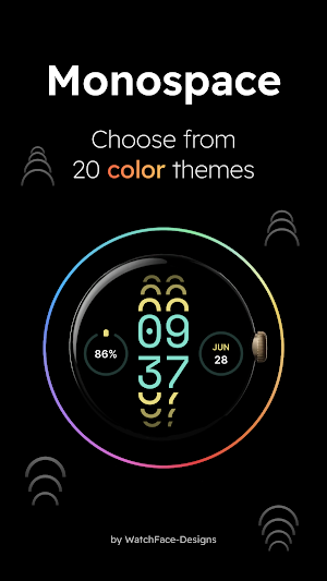 Monospace - Digital Watch Face Screenshot 1