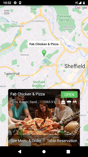 Fab Chicken & Pizza Screenshot 1