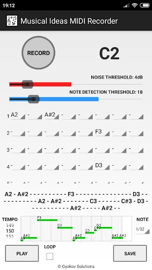 Musical Ideas MIDI Recorder Screenshot 3