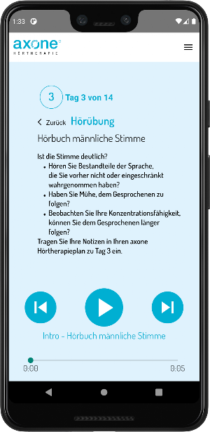 axone Hörtherapie Screenshot 2