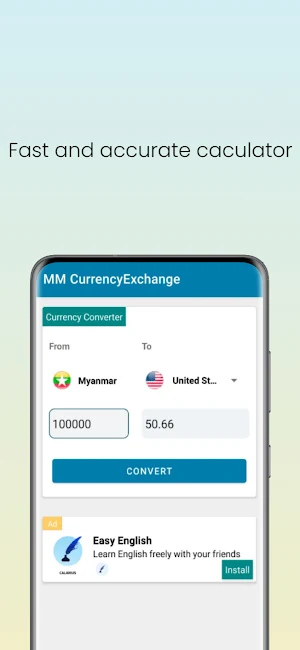 Myanmar Currency Converter Screenshot 1